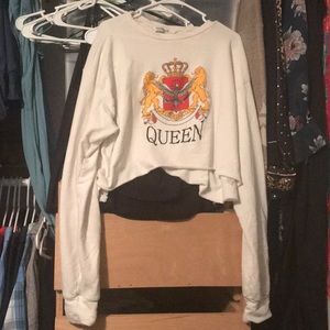 Fashion Nova Cropped Sweatshirt 2X